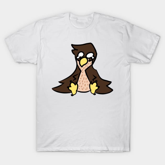 Falcon bird sit T-Shirt by Charlie Burb